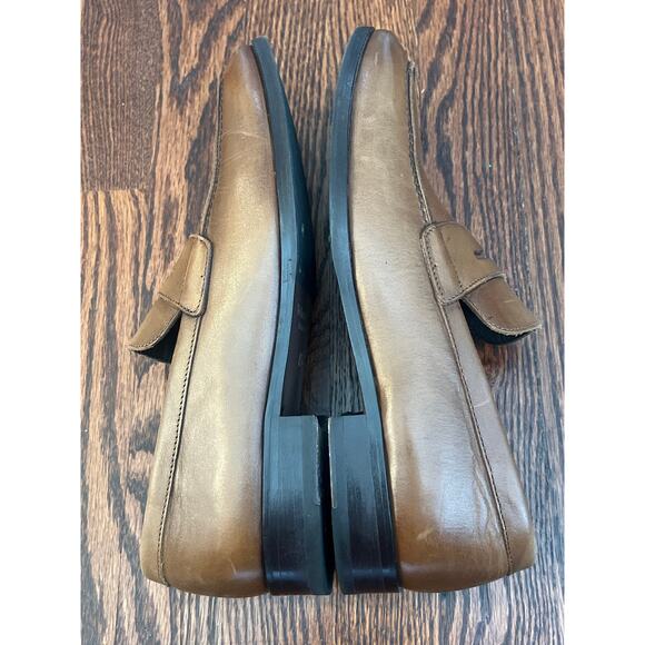 To Boot New York Adam Derrick Brown Leather Loafers Men’s Size 8.5 Italy main image 12